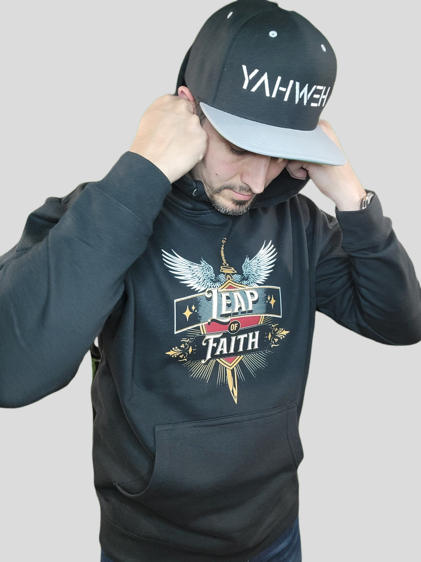 Leap of Faith Stylish Unisex Hoodie Big Leap Ink Shirts & Tops 38.99 Big Leap Ink