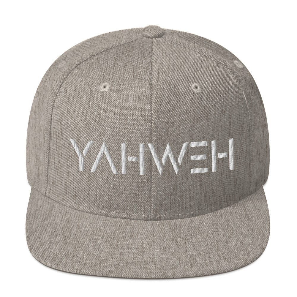 YAHWEH Snapback Hat Big Leap Ink  29.00 Big Leap Ink HeatherGrey