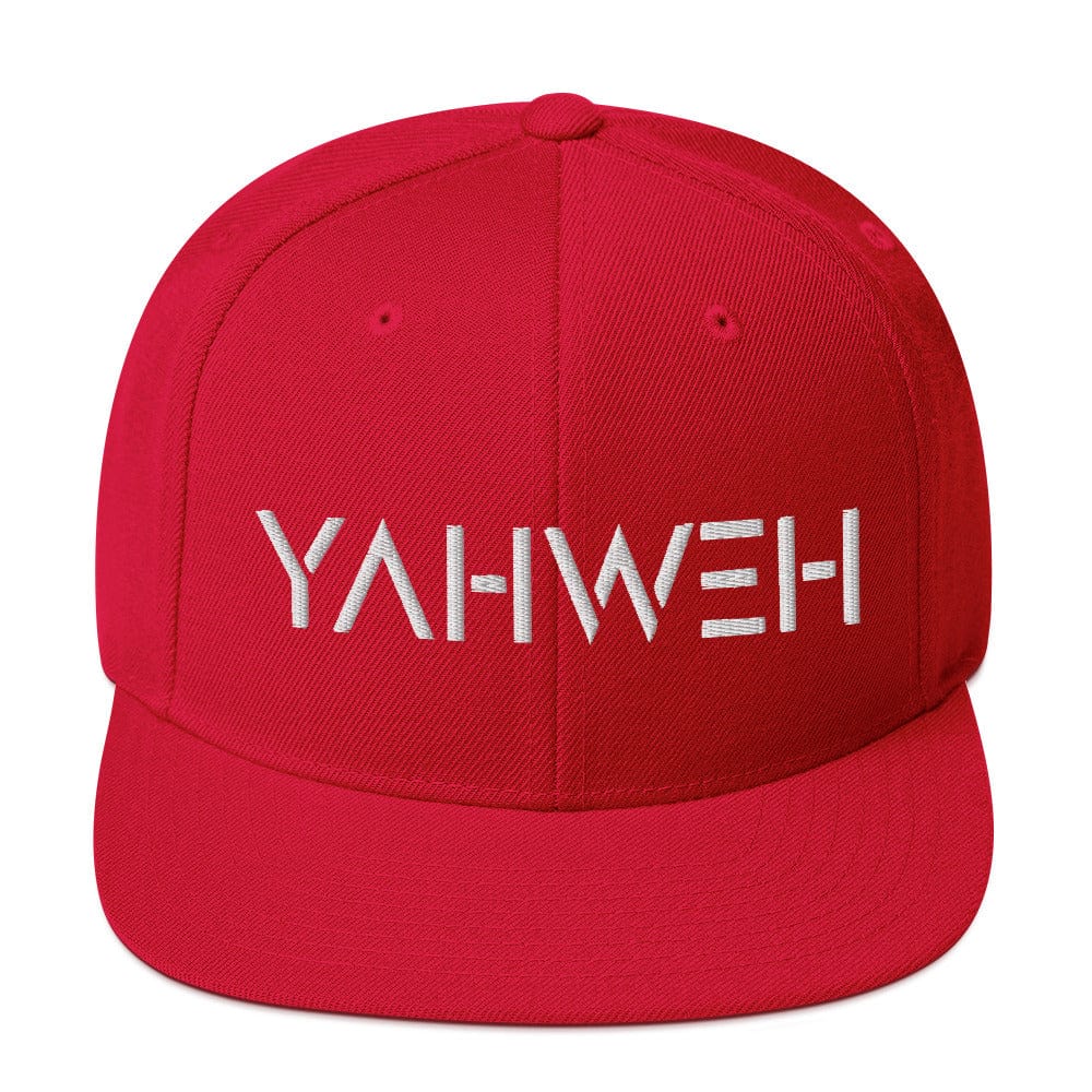 YAHWEH Snapback Hat Big Leap Ink 29.00 Big Leap Ink Red