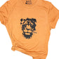Be Strong & Courageous Lion Heathered Unisex Shirt Big Leap Ink Shirts & Tops  Big Leap Ink 