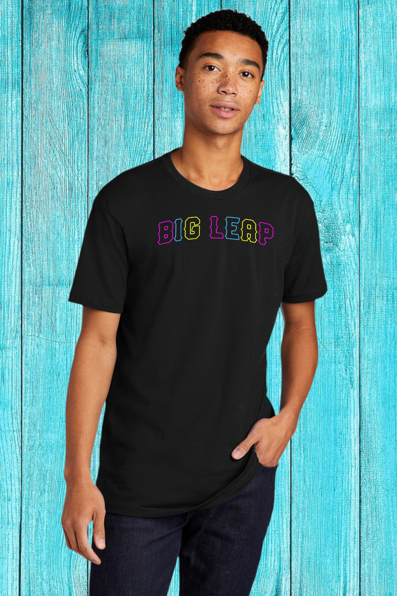 Big Leap Multi-Color Design- Unisex Shirt Big Leap Ink Shirts & Tops 26.99 Big Leap Ink XXXLBlack