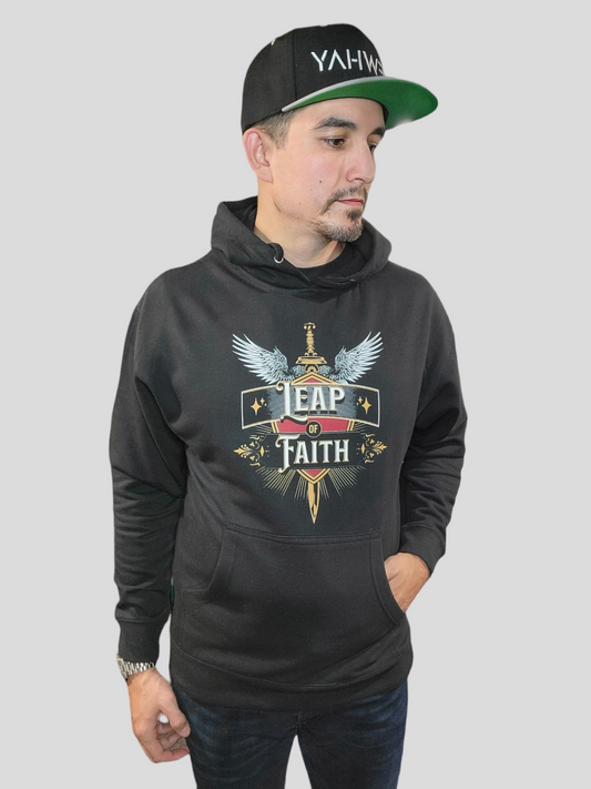 Leap of Faith Stylish Unisex Hoodie Big Leap Ink Shirts & Tops 38.99 Big Leap Ink 