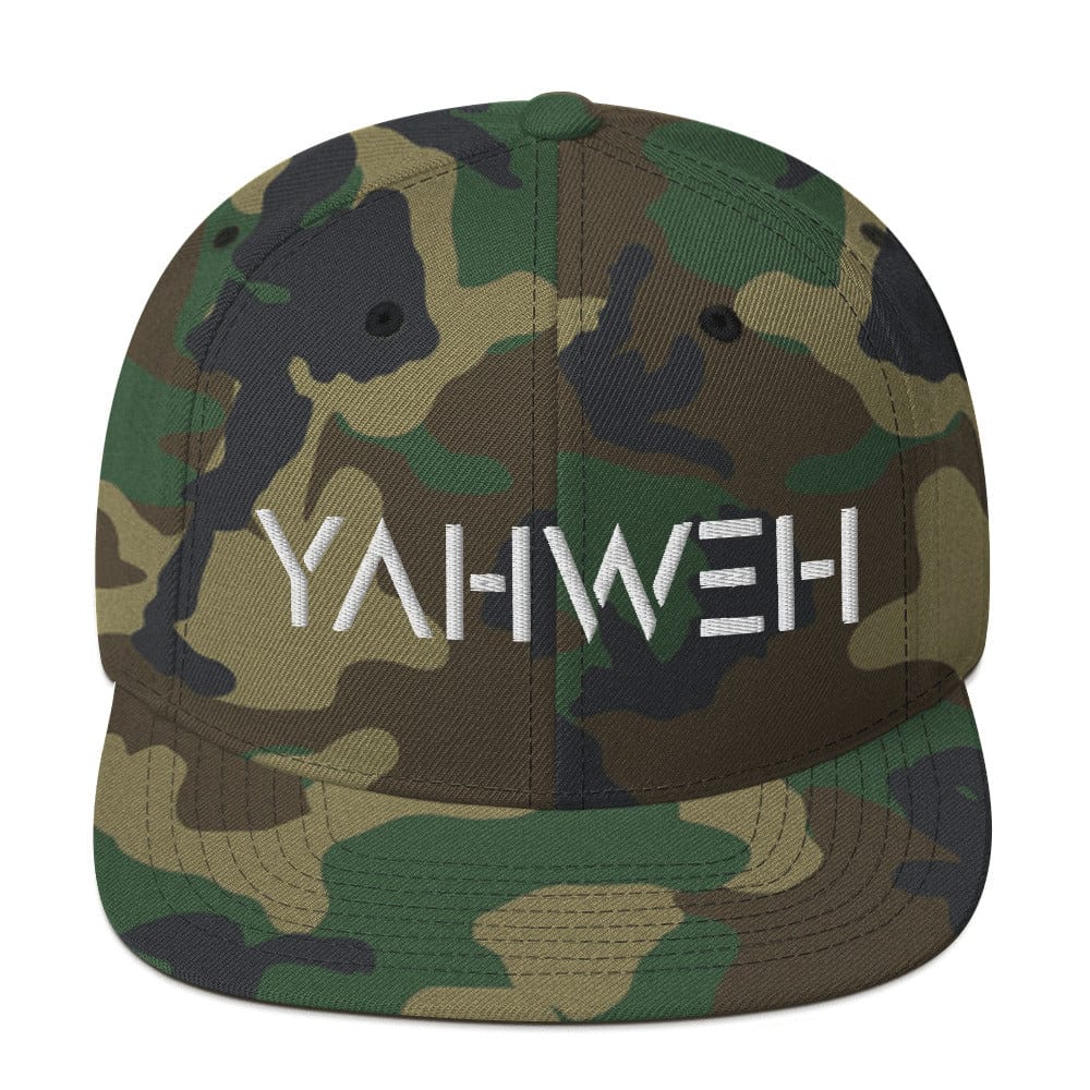 YAHWEH Snapback Hat Big Leap Ink  29.00 Big Leap Ink GreenCamo