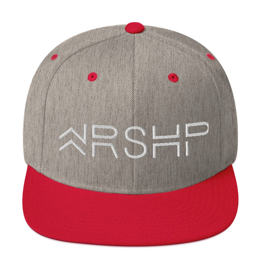 WRSHP Snapback Hat Big Leap Ink  29.00 Big Leap Ink HeatherGreyRed