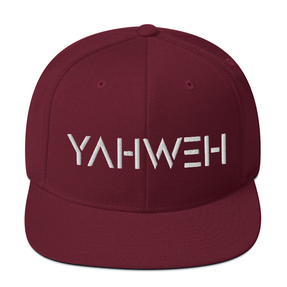 YAHWEH Snapback Hat Big Leap Ink  29.00 Big Leap Ink Maroon